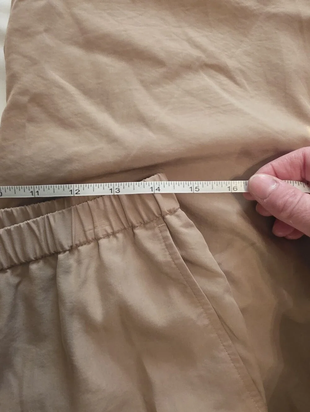 Eileen Fisher Neutral Pull On Wide Leg Pants PS